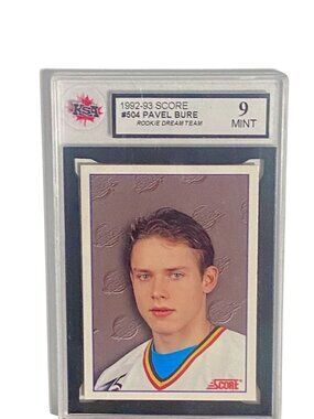 1992-93 Score Pavel Bure Rookie Dream Team #504 KSA Graded 9 Mint Hockey Card